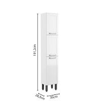 Armário Paneleiro De Aço 3 Portas Branco Múltipla Bertolini Branco - 2