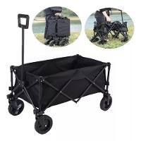 Carrinho Mao Portatil Camping Praia Dobravel 100kg Transporte Mercado Pesca Pacotes Viagem Multiuso Acampamento Reforcad - 1