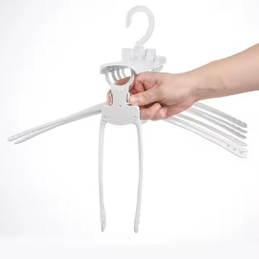 Cabide Organizador Magico 8 Em 1 Triplica Guarda Roupa Multiplica Espaco Giratorio Multifuncional Dobravel Cabideiro Ara - 7