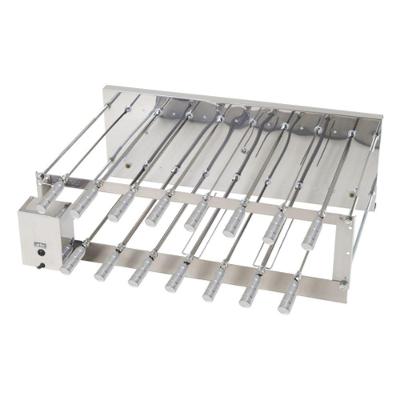 Churrasqueira Giratória Rotativa Aço Inox Crid 15 Espetos Bivolt