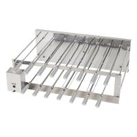 Churrasqueira Giratória Rotativa Aço Inox Crid 15 Espetos Bivolt - 1