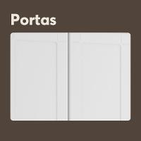 Armário Aéreo Alto De Aço 2 Portas Branco Múltipla Bertolini Branco - 3