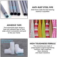 Guarda Roupa Grande 105cm Estante Cabideiro Arara Portatil Multiuso Sapatos Roupas Praia Vermelho Luxo - 5