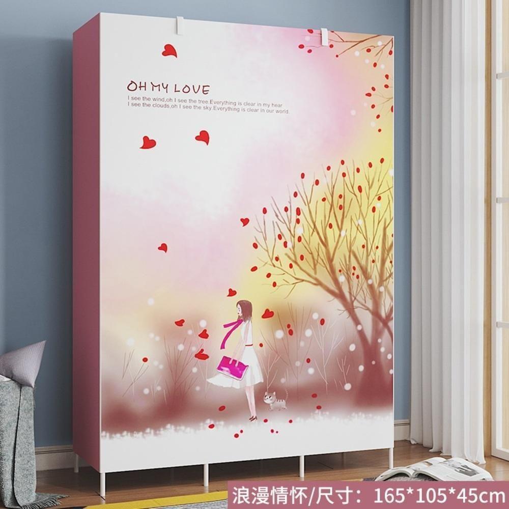 Guarda Roupa Adulto Portatil Arara Roupeiro Infantil Organizador Cabideiro Armario Prateleiras Rosa - 3