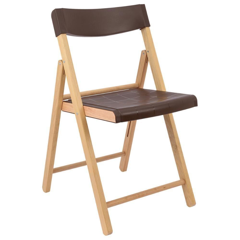 Cadeira Dobrável Tramontina Madeira Acabamento Lixado - 1