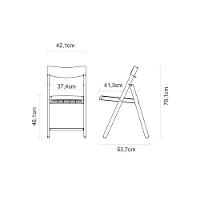 Cadeira Dobrável Tramontina Madeira Acabamento Lixado - 3