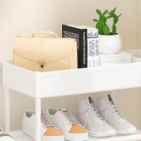 Estante Sapateira Modular 8 Nichos Cesto Porta Treco Multiuso 4 Andares Organizador Casa Quarto Sala Branco