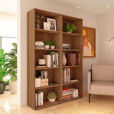 Estante Para Livros Dupla Multy 10 Prateleiras Cinamomo Artely Cinamomo