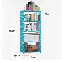 Estante Multiuso Organizador Livros Brinquedos 5 Prateleiras Empilhavel Quarto Banheiro Lavanderia Roupas Modular Azul - 8