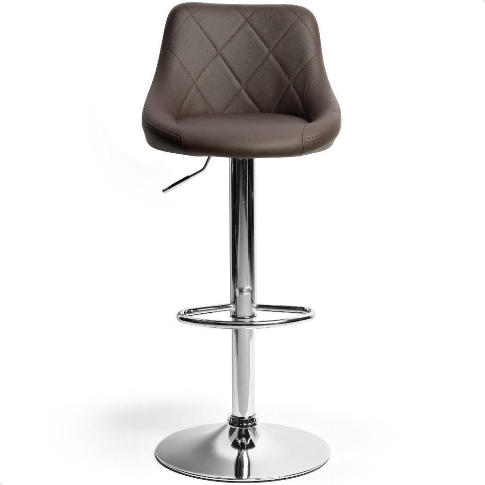 Kit 04 Banqueta Alta Giratória Milano Cozinha Americana Bar Marrom Café - 6