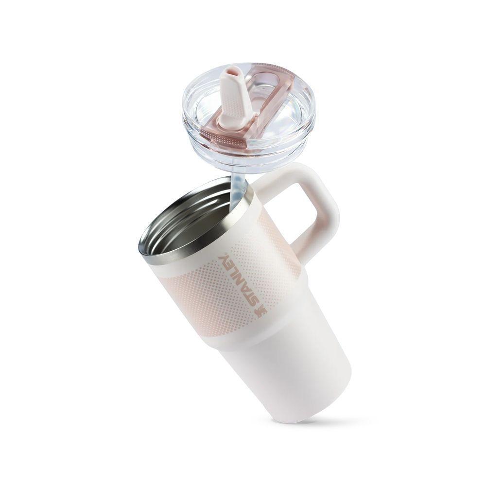 Copo Com Canudo Flip Straw Quencher Stanley Protour 591ml Rose Quartz - 5