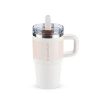 Copo Com Canudo Flip Straw Quencher Stanley Protour 591ml Rose Quartz