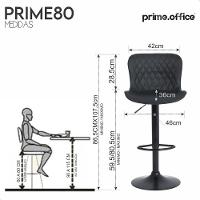 Banqueta Para Cozinha Americana Alta Bar Balcão P080 Kit 02 Unidades Preto