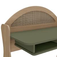 Conjunto Para Escritório Com Escrivaninha Ceci E Estante Multy Artely Carvalho/menta Carvalho/menta - 5