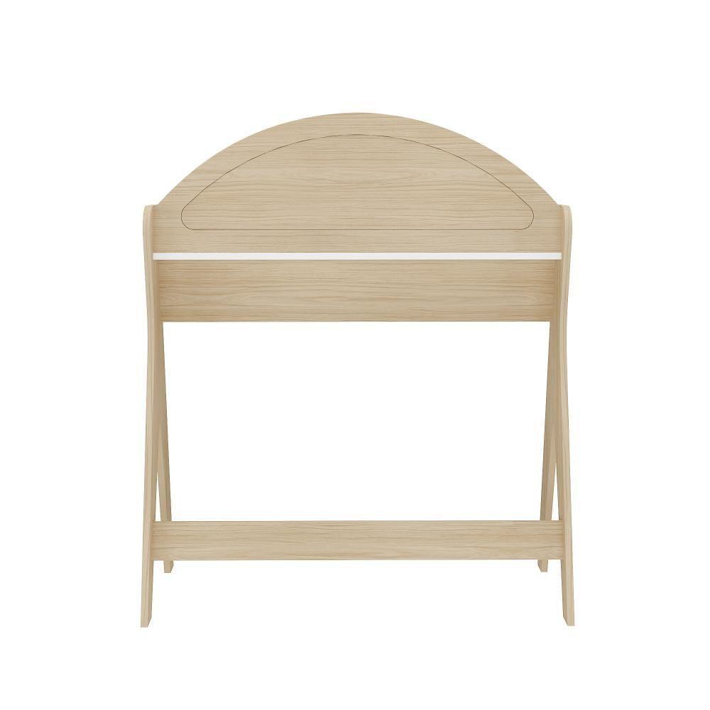 Conjunto Escritório Escrivaninha Ceci E Estante Multy Artely Naturale/branco Naturale/branco - 3