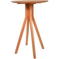 Mesa Bistrô Olímpia Alta Madeira Maciça Tampo Lâminado Amêndoa - 3