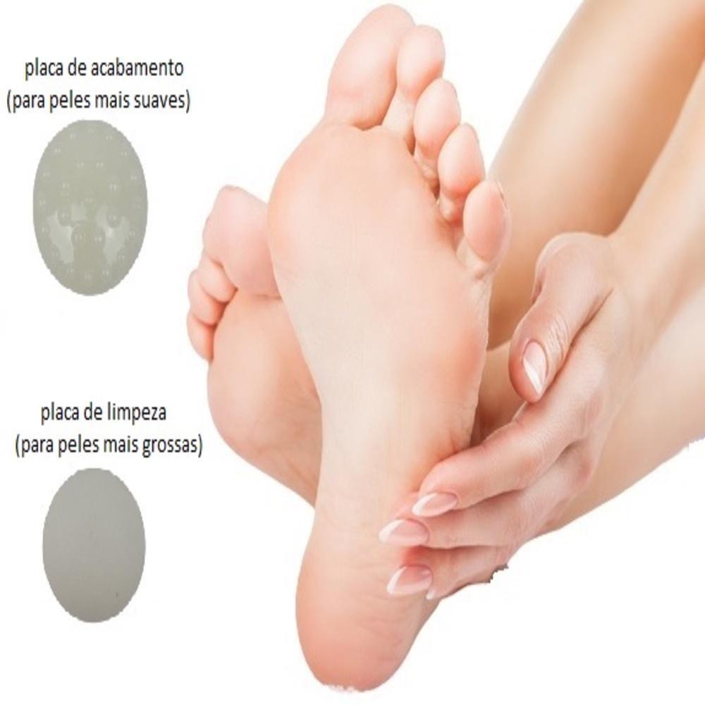 Removedor Calos Eletrico Lixa Pes Esfoliador Massageador Raspador Pele Grossa Rachaduras Rotativa Recarregavel - 2