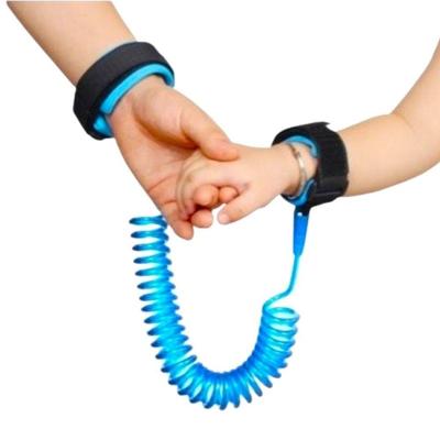 Pulseira Guia Infantil Anti Perda Crianca Controle Seguranca Cordao Para Passeio Mercado Shopping Menino Azul