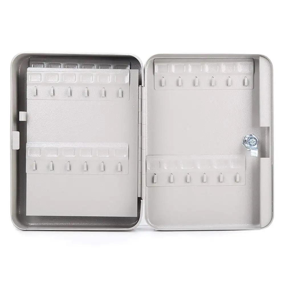 Porta Chaves Armario Claviculario 48 Chaves De Ferro Cofre Organizador Profissional Empresarial Kit Fixador De Parede - 3