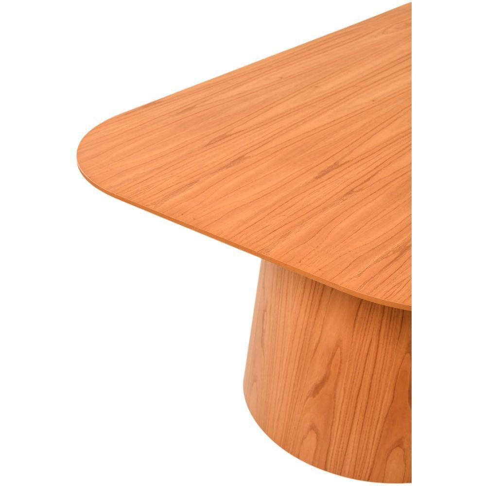Mesa Jantar Jurerê Com Base E Tampo Lâminado Em Madeira De Cinamomo 220x110 Amêndoa - 6