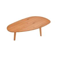 Mesa De Centro Imperial Organica Com Tripé - Pe Palito - 92cm Amêndoa - 7