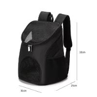 Mochila Pet Bolsa Tranporte Caes Gatos Cachorros Bag Dog Mala Viagem Canguru Multiuso Preta - 7