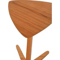 Mesa Lateral De Apoio Flat Moderna Baixa Madeira Maciça Amêndoa - 8