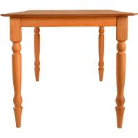 Mesa Jantar Orlando Em Madeira Maciça Com Tampo Lâminado 160x90 Pes Torneados