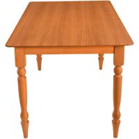 Mesa Jantar Orlando Em Madeira Maciça Com Tampo Lâminado 160x90 Pes Torneados - 5