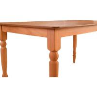 Mesa Jantar Orlando Em Madeira Maciça Com Tampo Lâminado 160x90 Pes Torneados - 7