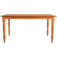 Mesa Jantar Orlando Em Madeira Maciça Com Tampo Lâminado 160x90 Pes Torneados - 10