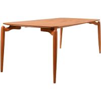 Mesa Jantar Malibu Madeira Maciça Amendoa Tampo Lâminado 180x100 Detalhe Pe Moderna - 6