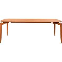 Mesa Jantar Malibu Madeira Maciça Amendoa Tampo Lâminado 180x100 Detalhe Pe Moderna - 10