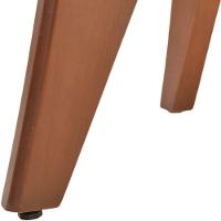 Mesa Jantar Ipanema Redonda Em Madeira Maciça Com Tampo Lâminado 136cm Castanho - 9