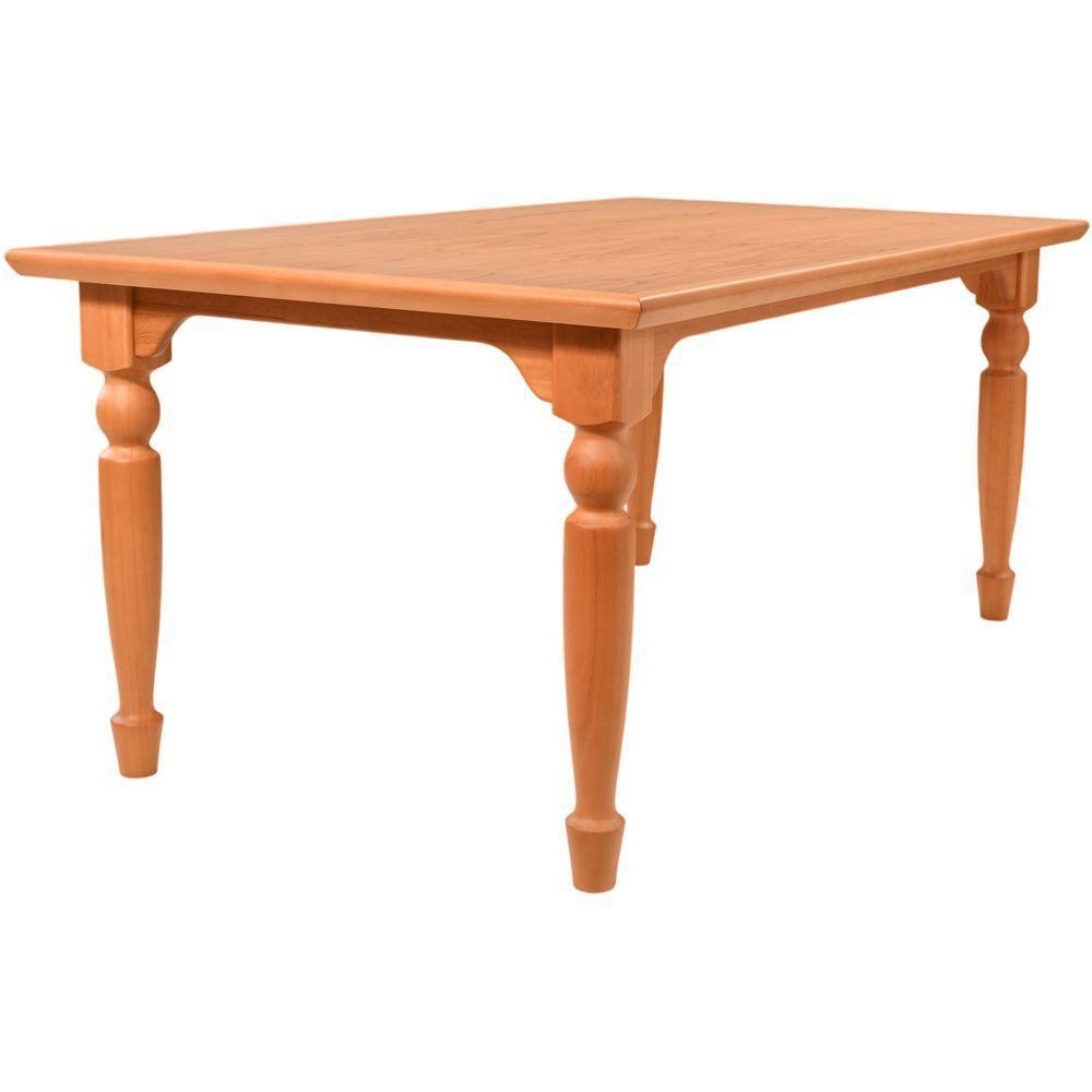 Mesa Jantar Atlanta Madeira Maciça Amendoa Tampo Lâminado 180x100 Pes Torneados - 7