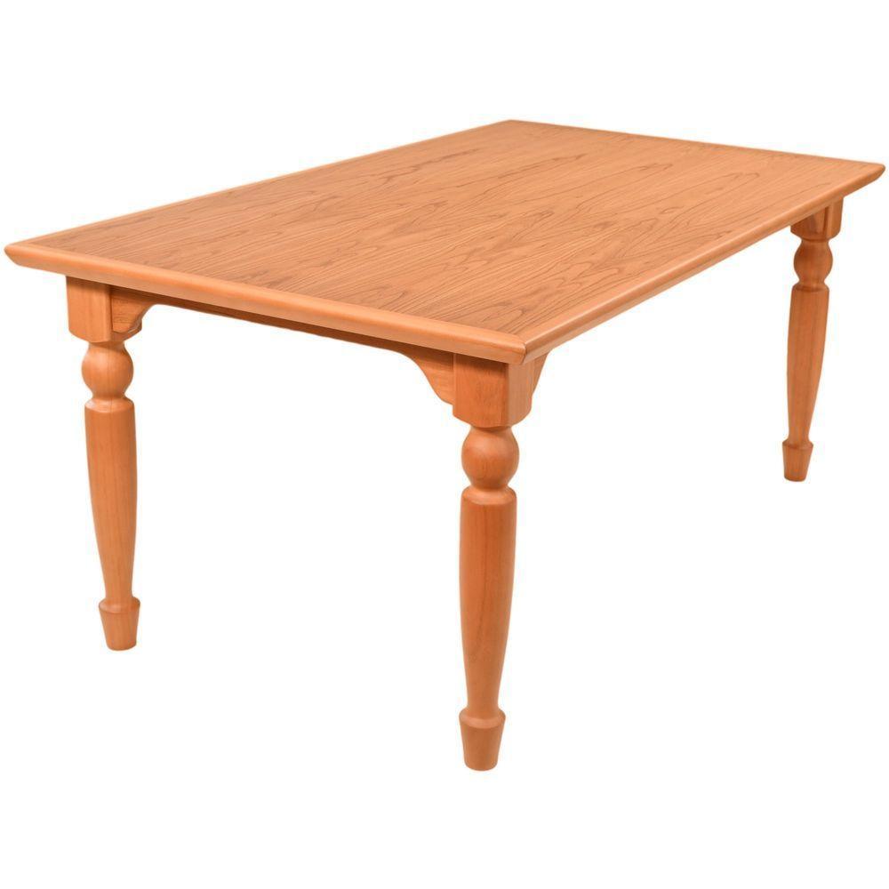 Mesa Jantar Atlanta Madeira Maciça Amendoa Tampo Lâminado 180x100 Pes Torneados - 9