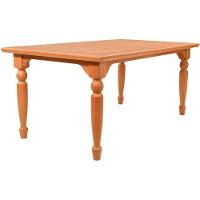 Mesa Jantar Atlanta Madeira Maciça Amendoa Tampo Lâminado 180x100 Pes Torneados - 5