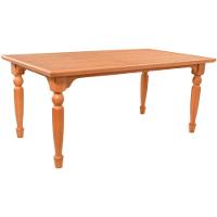 Mesa Jantar Atlanta Madeira Maciça Amendoa Tampo Lâminado 180x100 Pes Torneados - 8