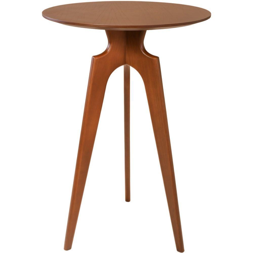 Mesa Bistrô Grécia Alta Madeira Maciça Tampo Lâminado Castanho - 4