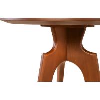 Mesa Bistrô Grécia Alta Madeira Maciça Tampo Lâminado Castanho - 7