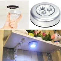 Luminaria Toque 3 Leds Abajur Sem Fio Bancada Closet Guarda Roupa Luz Leitura Quarto Bebe Touch Super Potente Com Adesiv - 7