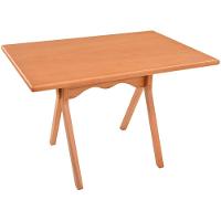 Mesa Gourmet Retangular Pequena Restaurante Em Madeira Maciça Com Tampo Lâminado 120cm Amêndoa - 9