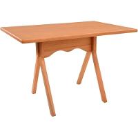 Mesa Gourmet Retangular Pequena Restaurante Em Madeira Maciça Com Tampo Lâminado 120cm Amêndoa - 10