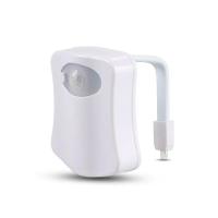 Luminaria Com Sensor De Presenca Para Vaso Sanitario Luz Movimento Privada Criança Led 8 Cores Noturna Banheiro - 1