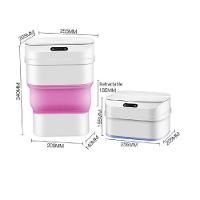 Lixeira Automatica Inteligente Sensor Smart Cesto Retratil A Prova D Agua Viagem Camping Rosa - 7