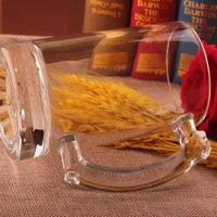 Kit Caneca Chopp Campainha Chama Sino Vidro Premium Copo De Vidro Cerveja 450ml