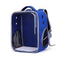 Mochila Transparente Astronauta Para Pet Cachorro Gato Bolsa Transporte Passeio Viagem Azul - 4