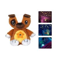 Urso Luminaria De Pelucia Musical Projetor Estrelas Ceu Teto Abajur Infantil Bebe Brinquedo Marrom - 3