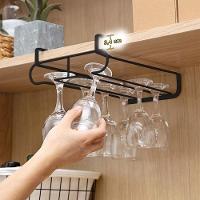Suporte Duplo Copos Organizador De Taças Vinho Armario De Encaixe Porta Copo Gin Cozinha Armario Suspenso - 2