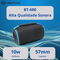 Caixa De Som Portátil Bluetooth Bt680 – Potência, Estilo E Resistência Para Qualquer Momento - Bivolt - 2